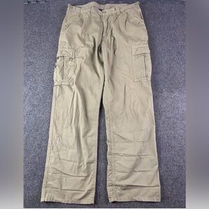 POLO By RALPH LAUREN Mens 100% Cotton Cargo Pants Size 36x32 Khaki